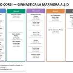 Orario corsi - Ginnastica La Marmora A.S.D